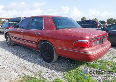 1997 Mercury Grand Marquis Gs из США, поврежденный, VIN 2MELM74W4VX723365